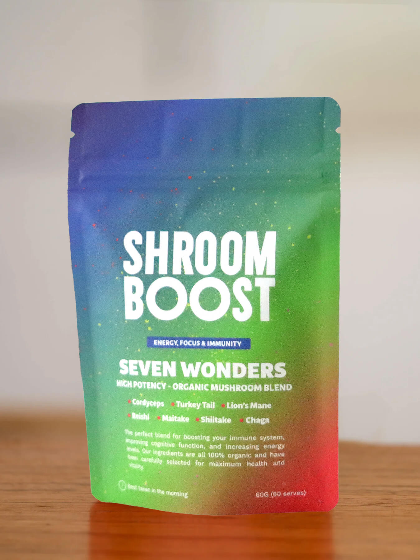 Seven Wonders High Potency - Organic Mushroom Powder
